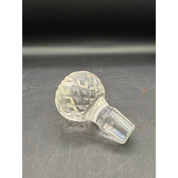 Vintage Ornate Crystal Decanter Stopper - Picture 6 of 9